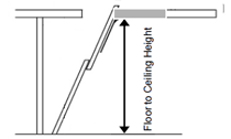 Loft Ladder Floor to Ceiling